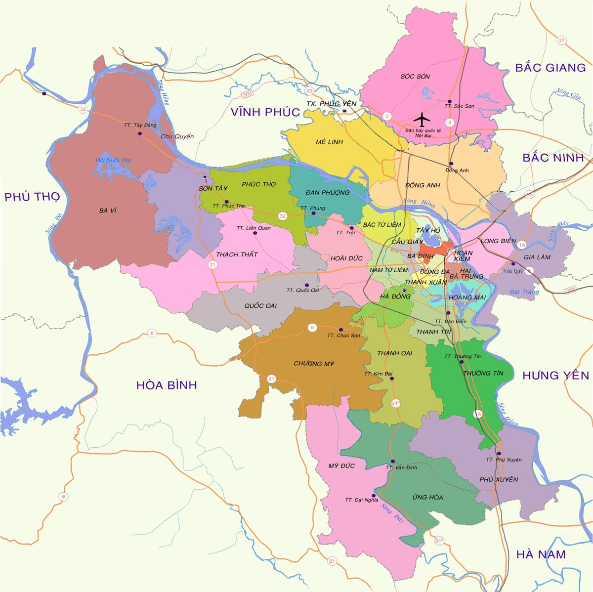 નકશો beijing જિલ્લા